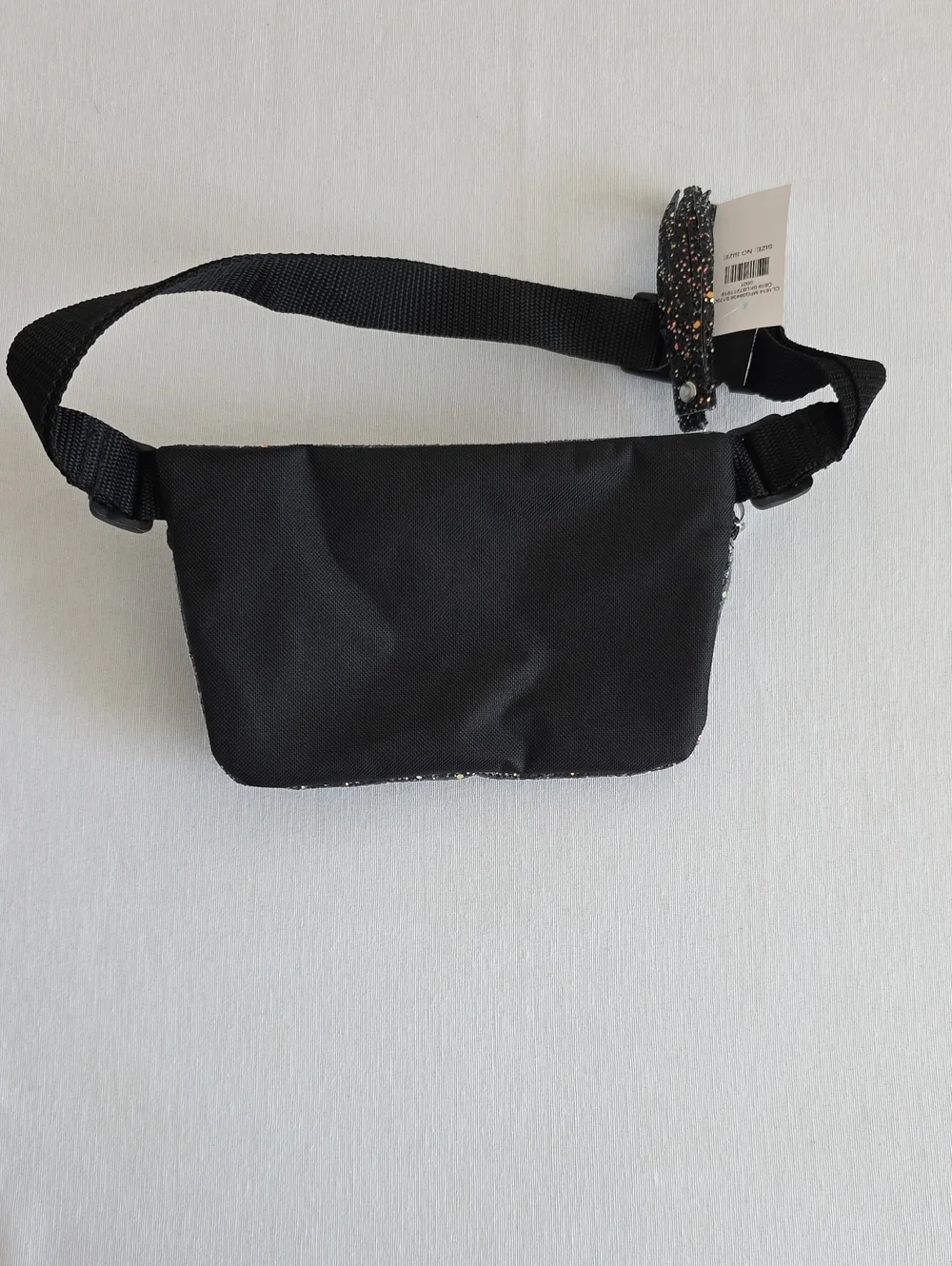 Justice Girls Belt Bag Metallic Confetti Under Plastic Nylon Adjustable Strap